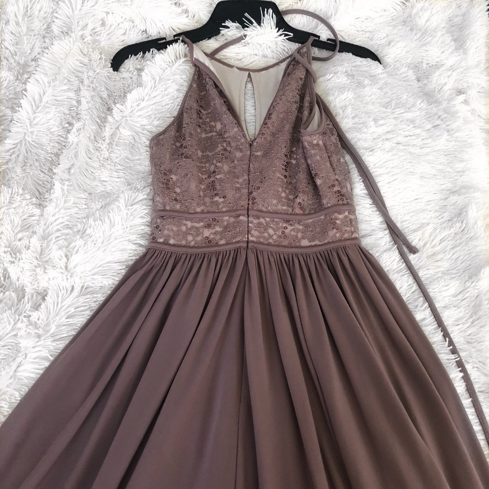 Tan junior gown